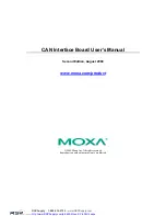 Предварительный просмотр 1 страницы Moxa Technologies CB-602I User Manual