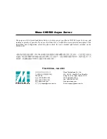 Moxa Technologies CN2500 Quick Installation Manual preview