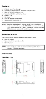 Preview for 3 page of Moxa Technologies CSM-400 Series Quick Installation Manual