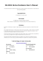 Preview for 2 page of Moxa Technologies DA-662A Series Hardware User Manual