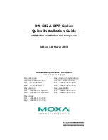 Moxa Technologies DA-682A-DPP Series Quick Installation Manual preview