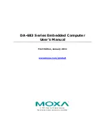Moxa Technologies DA-683 Series User Manual preview