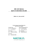 Moxa Technologies DR-120-24 Quick Installation Manual preview