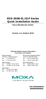 Preview for 1 page of Moxa Technologies EDS-2008-EL Series Quick Installation Manual