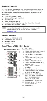 Preview for 2 page of Moxa Technologies EDS-4014 Series Quick Installation Manual