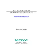 Предварительный просмотр 1 страницы Moxa Technologies EDS-405A User Manual