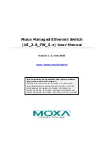 Preview for 1 page of Moxa Technologies EDS-510E Series User Manual