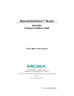 Moxa Technologies EtherDevice EDR-G903 Installation Manual preview