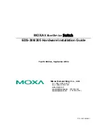 Moxa Technologies ETHERDEVICE EDS-305 Hardware Installation Manual preview