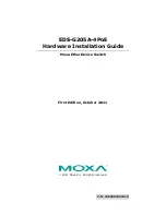 Moxa Technologies EtherDevice EDS-G205A-4PoE Hardware Installation Manual preview