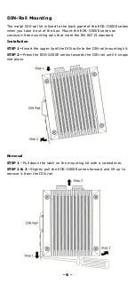 Предварительный просмотр 6 страницы Moxa Technologies EtherDevice EDS-G508E Hardware Installation Manual