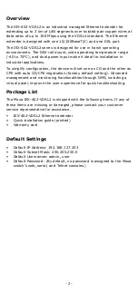 Preview for 2 page of Moxa Technologies IEX-402-VDSL2 Series Hardware Installation Manual