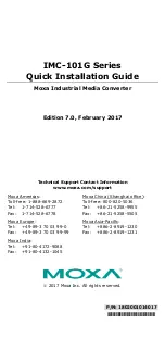 Moxa Technologies IMC-101G Series Quick Installation Manual preview