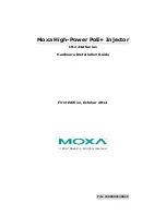 Предварительный просмотр 1 страницы Moxa Technologies INJ-24A Series Hardware Installation Manual