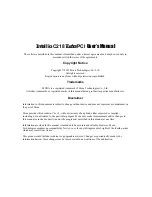 Preview for 2 page of Moxa Technologies INTELLIO C218 User Manual