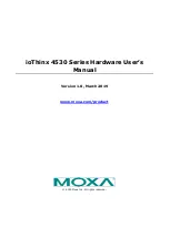 Moxa Technologies ioThinx 4530 Series Hardware User Manual preview