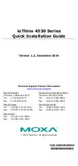 Moxa Technologies ioThinx 4530 Series Quick Installation Manual preview