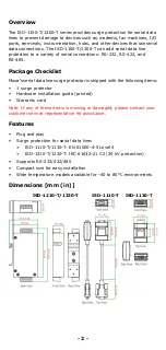 Preview for 2 page of Moxa Technologies ISD-1100 Series Hardware Installation Manual