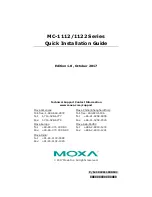 Moxa Technologies MC-1112 Series Quick Installation Manual preview