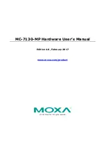 Preview for 1 page of Moxa Technologies MC-7130-MP User Manual