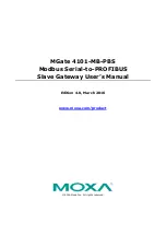 Moxa Technologies MGate-4101-MB-PBS User Manual предпросмотр