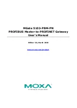 Moxa Technologies MGate 5102-PBM-PN-T User Manual preview