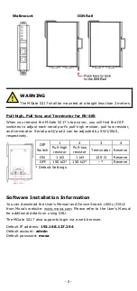 Предварительный просмотр 5 страницы Moxa Technologies MGate 5217 Series Quick Installation Manual