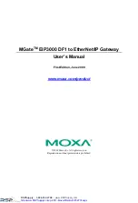 Preview for 1 page of Moxa Technologies MGate EIP3000 User Manual