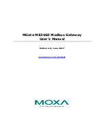 Preview for 1 page of Moxa Technologies MGate MB366-8 User Manual