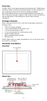 Preview for 2 page of Moxa Technologies MPC-2070 Series Quick Installation Manual