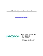 Предварительный просмотр 1 страницы Moxa Technologies NPort 5210 User Manual