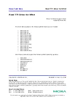 Moxa Technologies nport 5400 series Tech Note preview