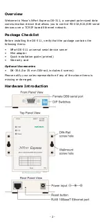 Предварительный просмотр 2 страницы Moxa Technologies NPort DE-311 Series Quick Installation Manual