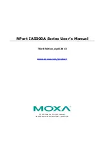 Preview for 1 page of Moxa Technologies NPort IA5000A Series User Manual