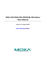 Предварительный просмотр 1 страницы Moxa Technologies NPort W2150A-W4 Series User Manual