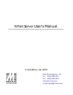 Moxa Technologies NPort User Manual preview