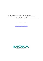 Preview for 1 page of Moxa Technologies OnCell G3111-HSPA series User Manual