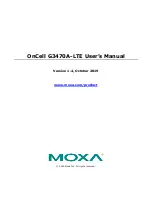 Preview for 1 page of Moxa Technologies OnCell G3470A-LTE User Manual