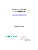 Предварительный просмотр 1 страницы Moxa Technologies PT-7728 Series User Manual