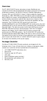 Preview for 2 page of Moxa Technologies PT-G503-PHR-PTP Series Quick Installation Manual