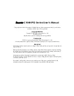 Preview for 2 page of Moxa Technologies Smartio C104H/PCI Series User Manual