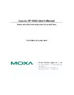 Предварительный просмотр 1 страницы Moxa Technologies Smartio CP-168U User Manual