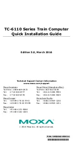 Предварительный просмотр 1 страницы Moxa Technologies TC-6110 Series Quick Installation Manual