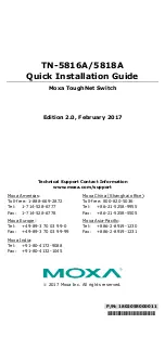 Preview for 1 page of Moxa Technologies ToughNet TN-5816A Series Quick Installation Manual