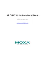 Предварительный просмотр 1 страницы Moxa Technologies UC-7122 Hardware User Manual