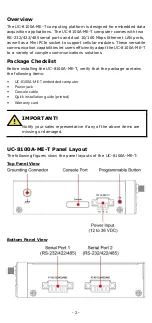 Preview for 2 page of Moxa Technologies UC-8100A-ME-T Quick Installation Manual