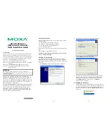 Preview for 1 page of Moxa Technologies UPORT 1110 Quick Installation Manual