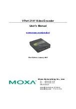 Preview for 1 page of Moxa Technologies VPort 2141 User Manual