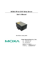 Moxa Technologies VPort 2310 User Manual предпросмотр