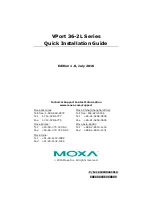 Moxa Technologies VPort 36-2L Series Quick Installation Manual preview